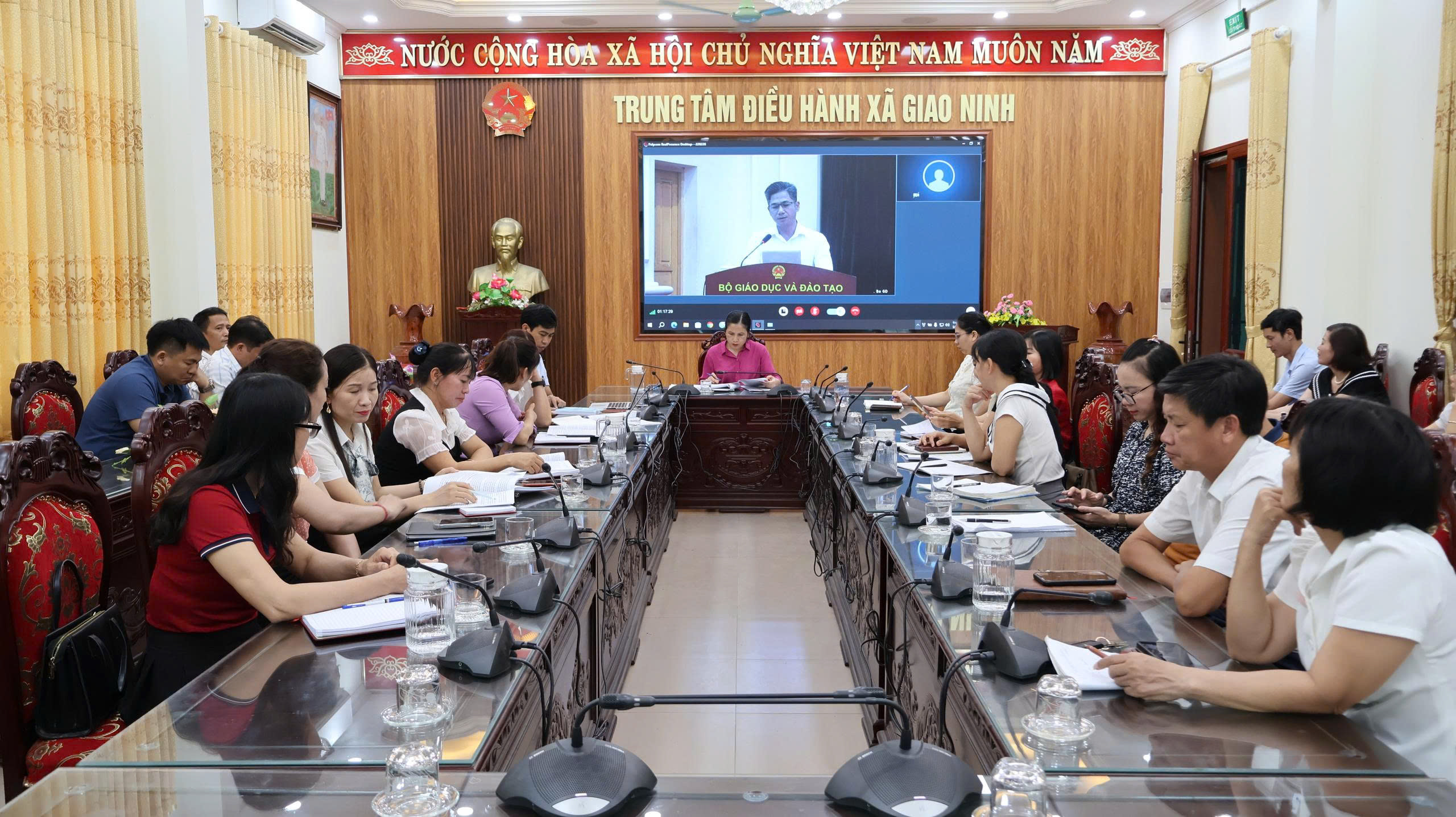 Hội nghị trực tuyến triển khai phân cấp quản lý nhà nước về giáo dục khi thực hiện chính quyền địa phương hai cấp