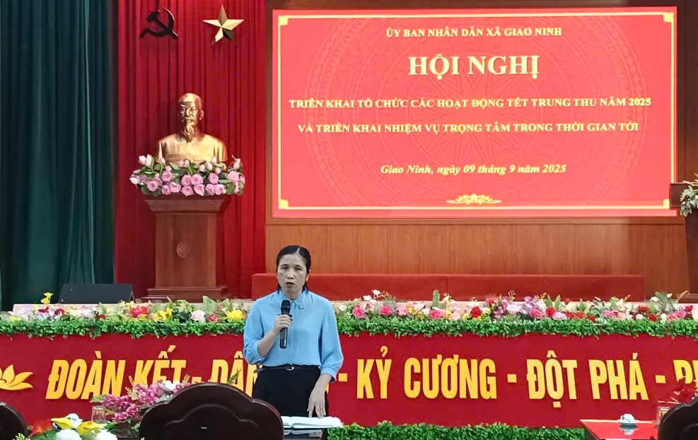 Xã Giao Ninh triển khai Kế hoạch tổ chức Tết Trung thu năm 2025