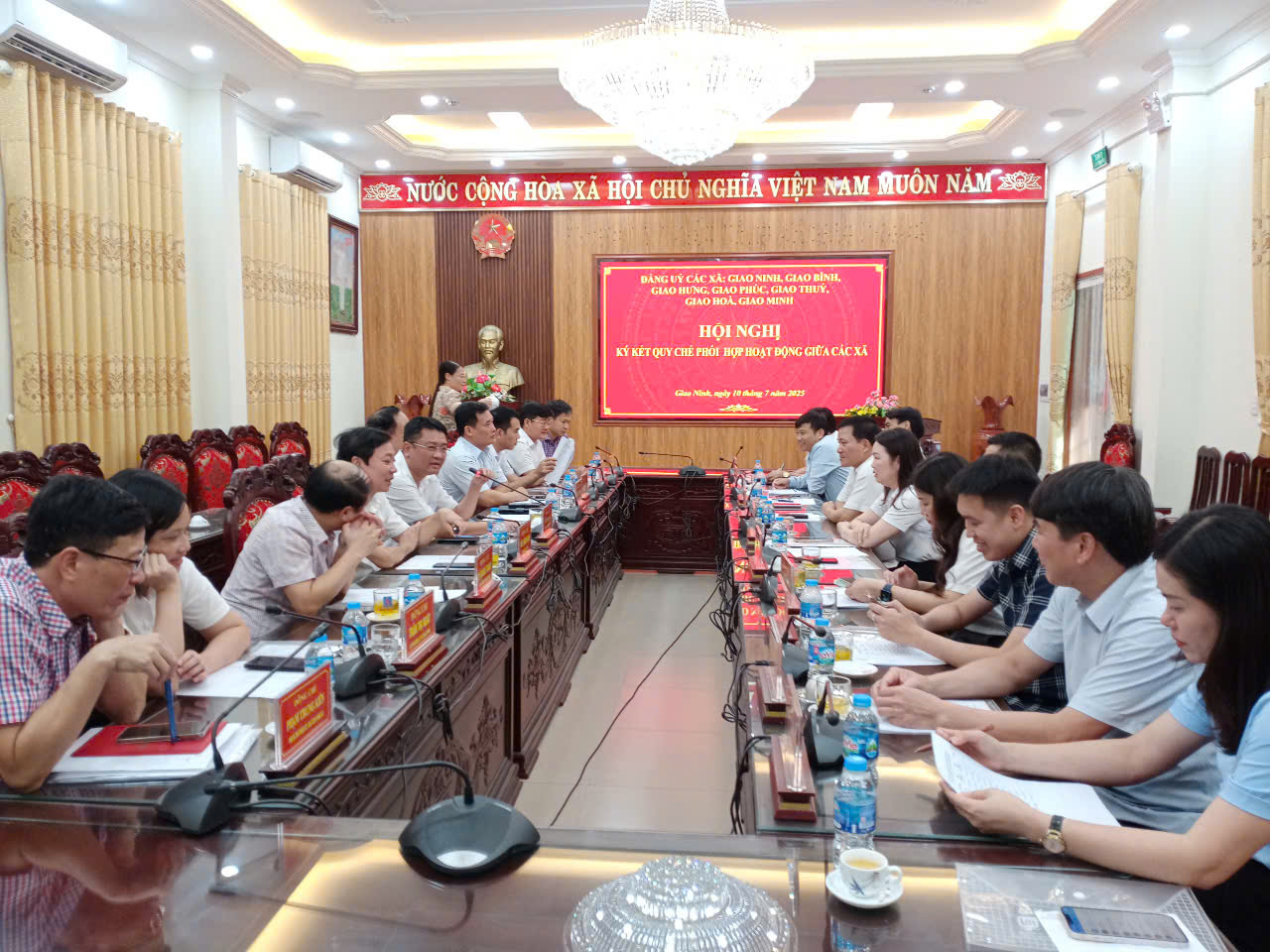Hội nghị Ký kết Quy chế phối hợp hoạt động giữa các xã